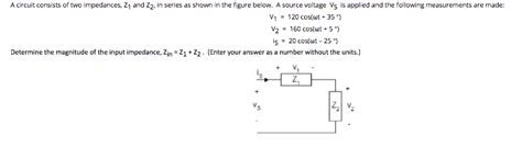 Solved A Circuit Consists Of Two Impedances Z And Z In Chegg