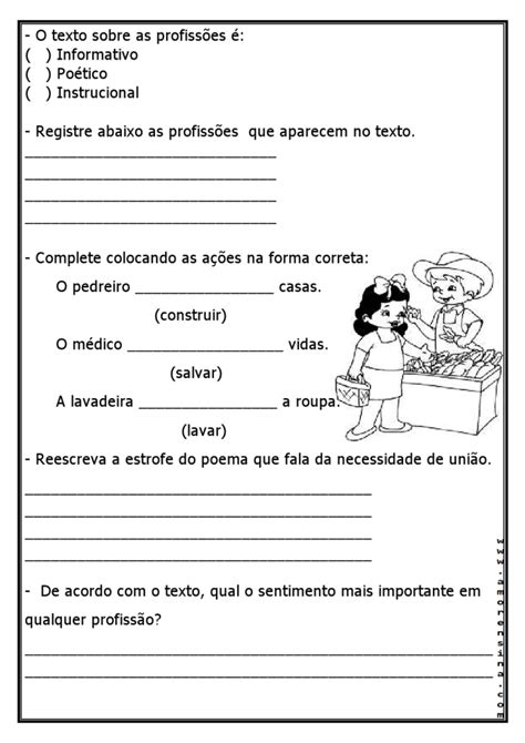 DIA DO TRABALHO O MAIS IMPORTANTE TEXTO E ATIVIDADES 1º ANO 2º