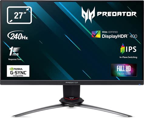 Acer Predator Xb273gx Gaming Monitor 27 Zoll Full Hd 240hz Fast Lc 1ms 2xhdmi 20 Dp 12a