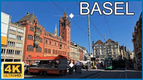 4K Basel SwitzerlandWalking Tour City Centre YouTube