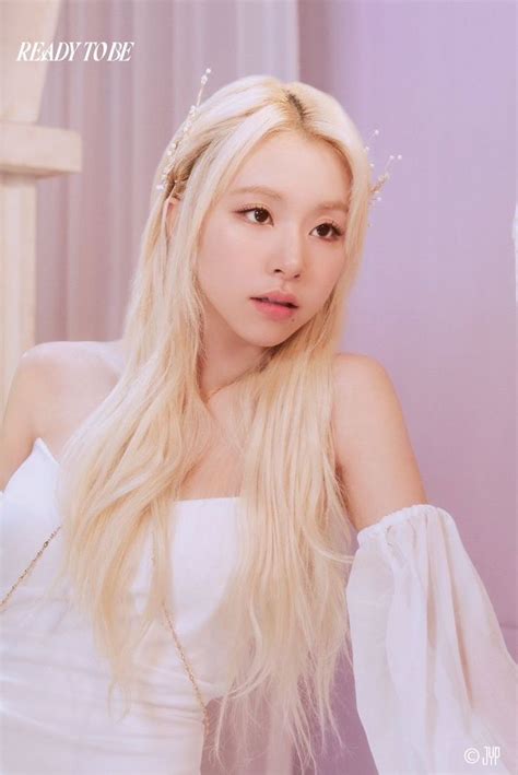 Pin By YoonMin A A On Twice Blonde Hair Blonde Hair Color Twice Photoshoot