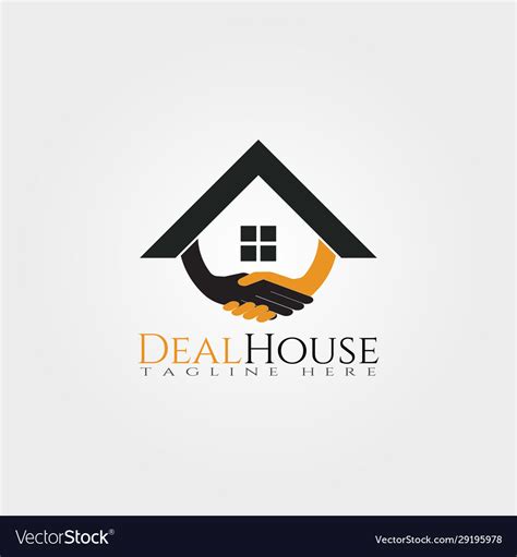 House icon template home creative logo design Vector Image