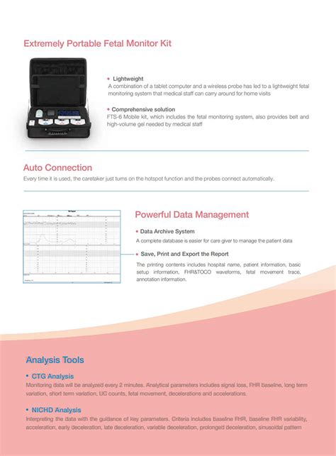 Edan Fts Mobile Remote Fetal Monitor Fetal And Maternal Monitor