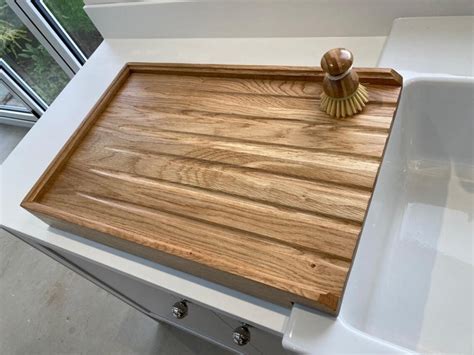 Large Raised Solid Oak Draining Board For Belfast Sink For Etsy