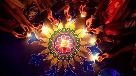 imagery celebrating diwali  hindu festival  lights