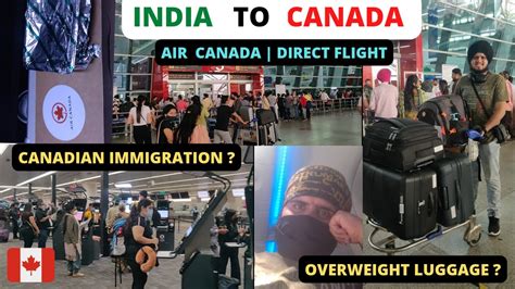 INDIA TO CANADA 2024 AIR CANADA DIRECT FLIGHT CANADA AIRPORT