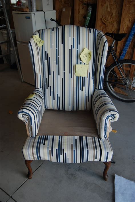 Lemonade And Porch Swings How To Reupholster A Wingback Chair Part II