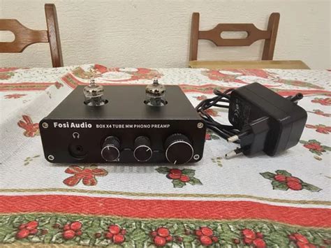 Fosi Audio Pré amplificador Phono Box X4 Tubos De Vácuo Frete grátis