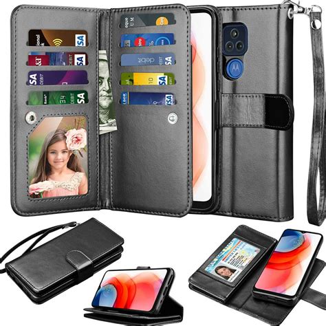 Takfox For Moto G Play 2021 Wallet Case Pu Leather With Card Holder Magnetic Closure Full