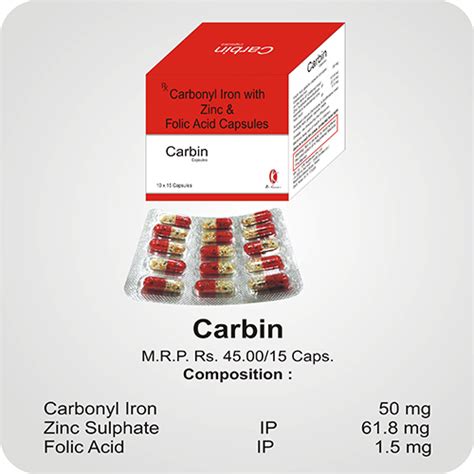 carbin capsules medibyte  division  dr kumars pharmaceuticals