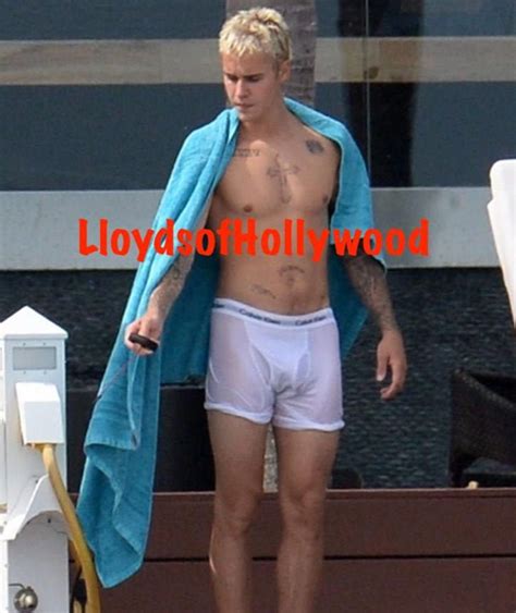 Mature Content Justin Bieber Tattoed Body In White Underwear Beefcake