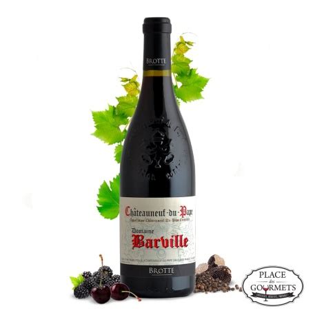 Domaine Barville Châteauneuf du Pape vin rouge Brotte