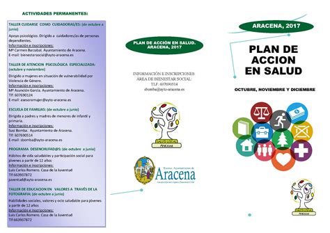 Nuevas Actividades Del Plan De Acción En Salud Para El último Trimestre Del Año