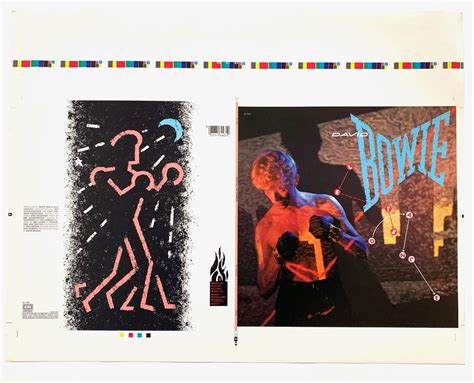 David Bowie Printers Proof Of Lets Dance Album Cover Artwork