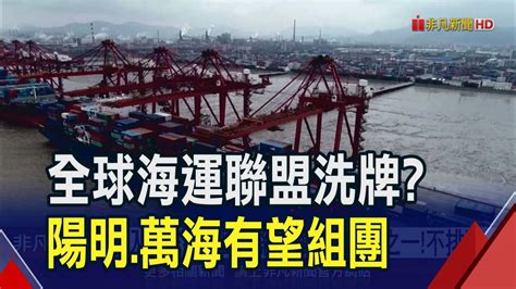 全球海運聯盟洗牌 陽明萬海有望組團｜非凡財經新聞｜20240129 非凡新聞 Line Today