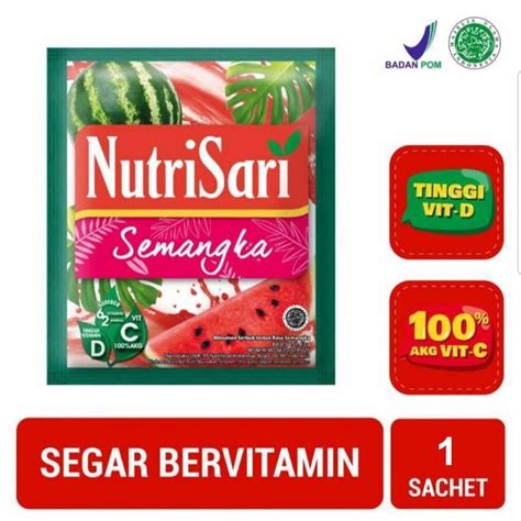 Jual Nutrisari Semangka Minuman Buah Vitamin C Sachet Shopee