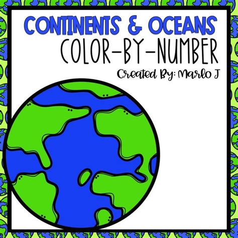 a coloring page with the words, colors by number and an image of a blue ...