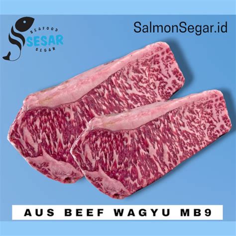 Jual Australian Wagyu Topside Mb Beef Steak Wagyu Marbling