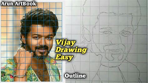 Vijay Drawing Beast Vijay Drawing Vijay Drawing Easy Outline