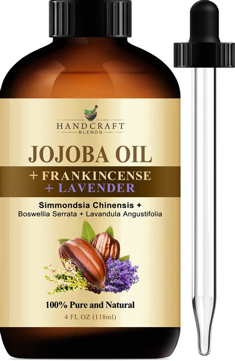 Handcraft Blends Jojoba Oil with Frankincense Oil and Lavender Oil in