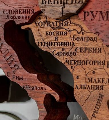 Деревянная карта мира на стену — купить объемную интерьерную карту из ...