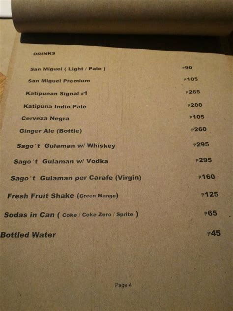 Menu at Max’s Kabisera restaurant, Taguig, 716 Bonifacio High Street