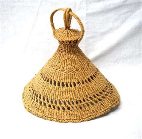 1950 Lesotho Basotho Mokorotlo Basket Hat