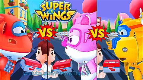 Super Wings Jett Run Players Jett Vs Dizzy Vs Donnie New