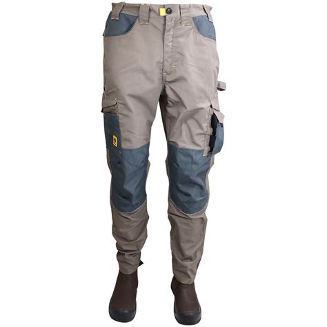 Trouser Utility Khaki Dromex Poly Cotton Tripple Stitched Fabric