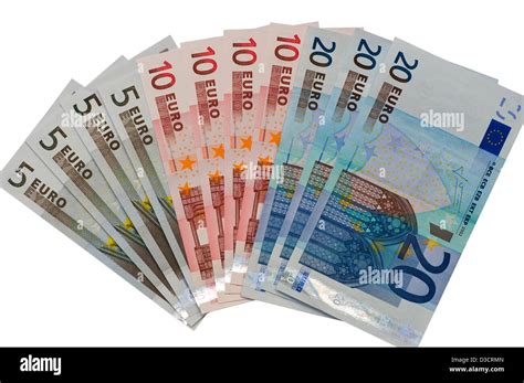 Spanish Euros Currency Banknotes Stock Photo - Alamy