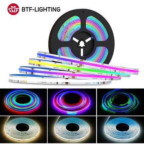 Btf Lighting Fcob Spi Rgbw Ic Led Light Strip Ws Addressable