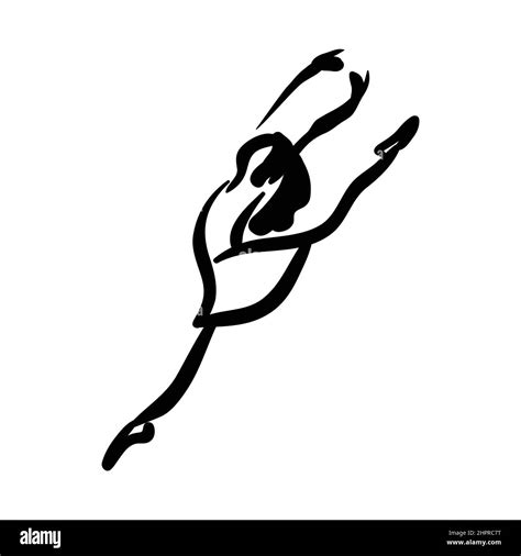 ballet dance line drawing illustration Stock Vector Image & Art - Alamy