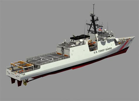 Uscgc Bertholf Legend Class Cutter Us Coast Guard D Model