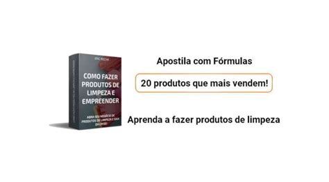 Formulas De Produtos De Limpeza Apostila Em Formato PDF