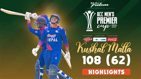 Wonderboy Kushal Mallas Fastest ODI Hundred For Nepal Vs Oman ACC