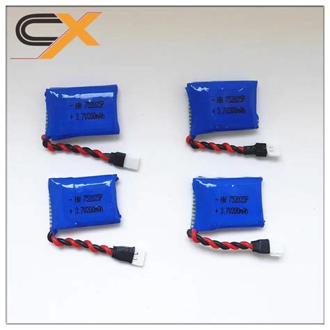 4pcs 3 7v 200mah Syma X4 X11x13 Remote Control Airplane Aircraft Lipo