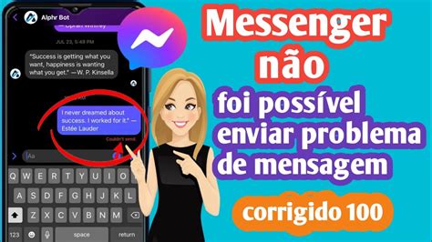 Corrigir O Problema Do Messenger N O Foi Poss Vel Enviar A Mensagem