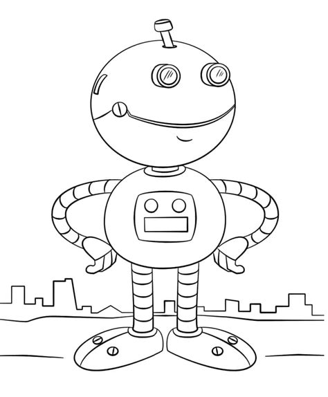 Coloriage Robot à imprimer sur ColoriageEnfant