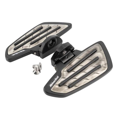 Highway Hawk Floorboard Set For Passenger New Tech Glide Metal Black