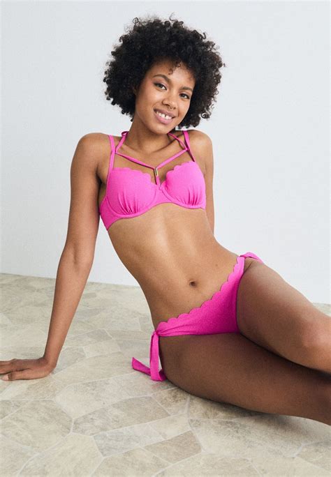 Hunkemöller Scallop Rio Bikinibroekje Pink Neonroze Zalando Nl