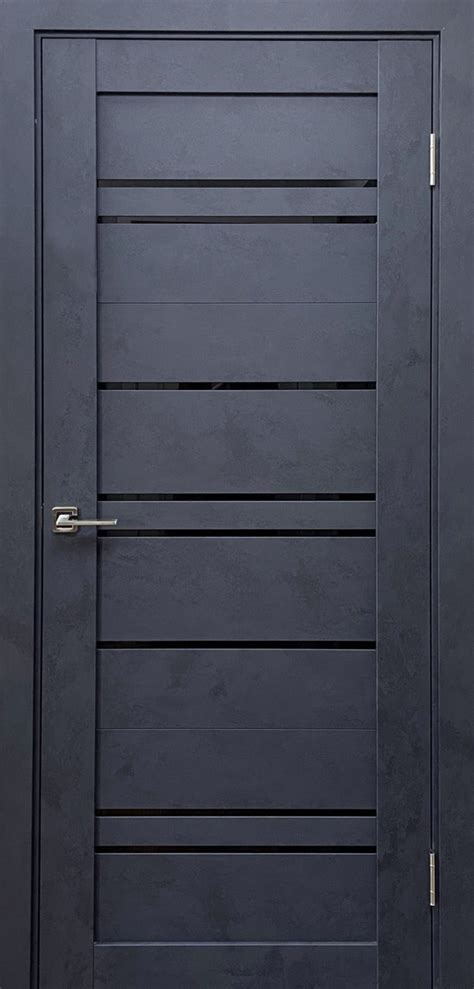 Дверь В-2 темный бетон заказать в Алматы от MIRODOOR