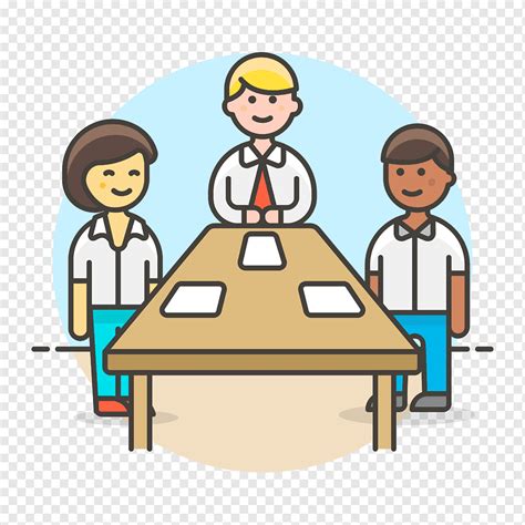 Meeting Table Illustration Png PNGWing