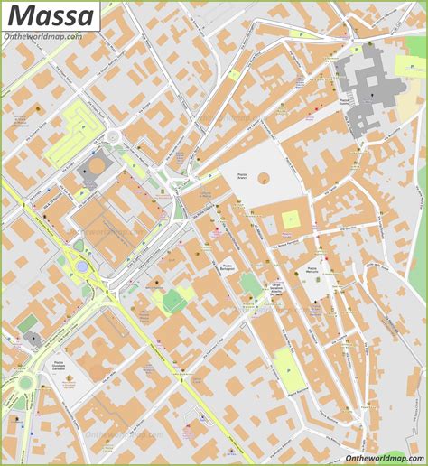 Massa Mappa della città vecchia