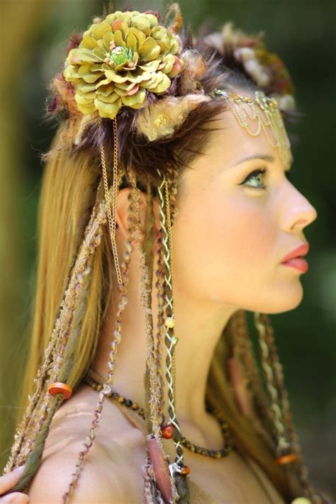 Tribal Goddess Chain Headdress Woodland Fairy Costume Headdress Hair