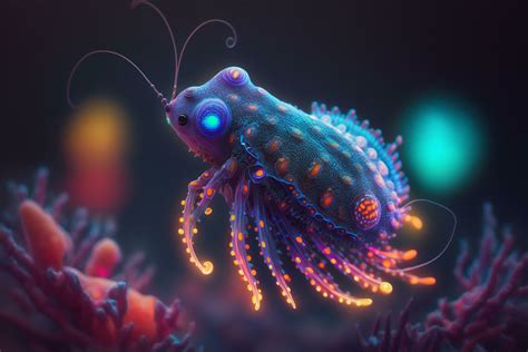 Deep Sea Creatures With Bioluminescence