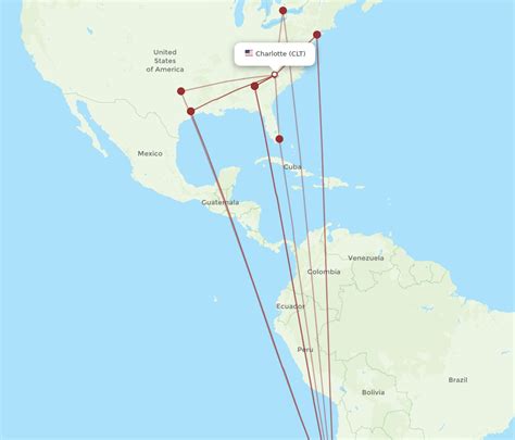 All Flight Routes From Santiago To Charlotte Scl To Clt Flight Routes