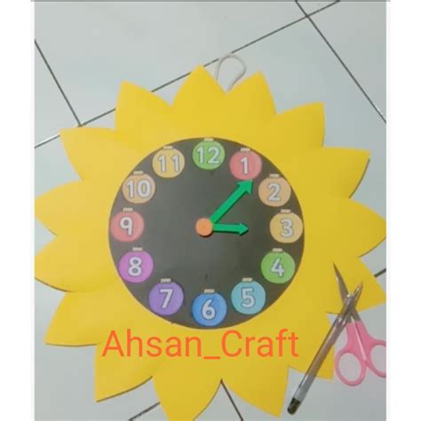 Jual Tugas Prakarya Jam Dinding Kardus Tanpa Mesin Diameter Cm