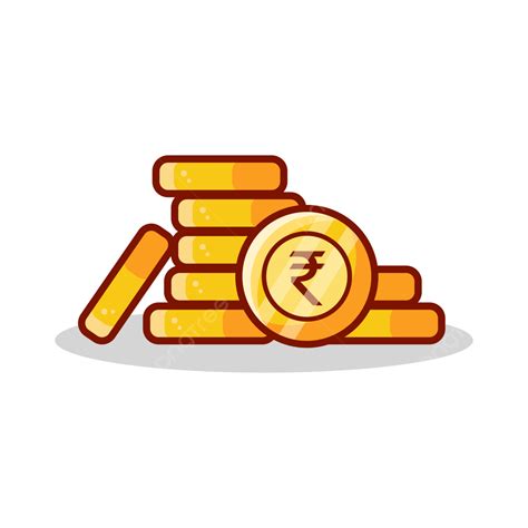 Gambar Vektor Koin Emas Rupee Koin Rupiah Vektor Koin Emas Clipart Koin Emas Png Dan Vektor