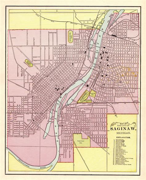 Exploring The Map Of Saginaw, Mi: A Personal Experience - Las Vegas ...