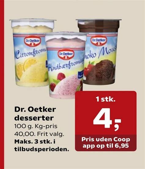 Dr Oetker Desserter Tilbud Hos Kvickly